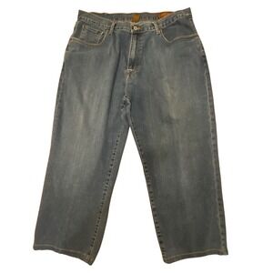 Orvis Women's Denim Cropped Jeans Size 36/30 Blue Casual Everyday Outdoors‎